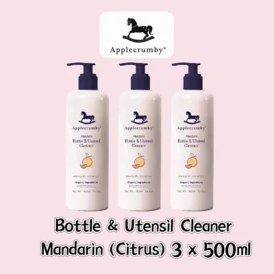 Applecrumby™ Bottle & Utensil Cleaner Triple Bundle (Mandarin Paraben & SLS Free)