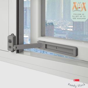 (Lil Curators) Eudemon No Drilling Window Restricter Lock For Child Proofing