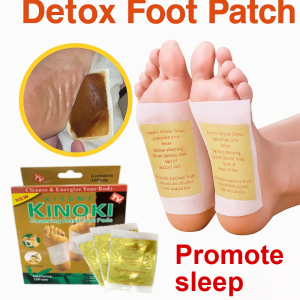 Kinoki Organic Detox Foot Pads Herbal Cleansing Patches for Blood Purification Sugar Reduction Foot Patches for Full-Body Detox