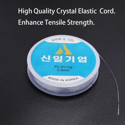 5-12.8M/1 Cuộn Dây Xâu Hạt Pha Lê Co Giãn Chất Lượng Cao Dây Xâu Chuỗi Co Giãn Dây Xâu Hạt Để Tự Làm Vòng Cổ Vòng Tay Làm Trang Sức