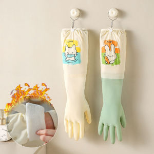 Kitchen Gloves Flexible Waterproof Drawstring Cleaning Waterproof Gloves Do the Laundry Wear-resistant