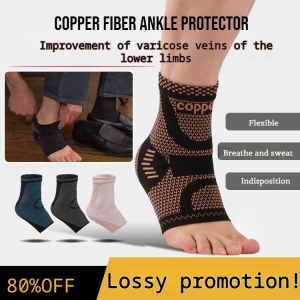 Sports Calf Brace Nylon Copper Fiber Ionic Breathable Knit Brace Sports Ankle Brace