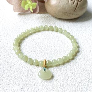 Thousand Crystals and Ten Thousand Beads Natural Hetian Jade Fortune Bag Pendant Bracelet Small Merchandise for Market Stalls diy Womens bracelet jewelry 2026