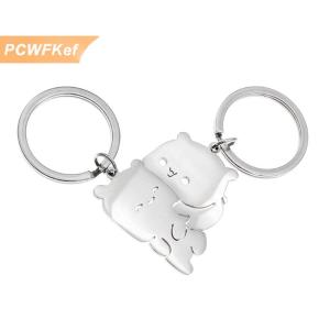 【PCWFKef】 1คู่ตลกหมีที่ไม่ซ้ำกันแฟชั่นดีไซน์น่ารักของขวัญวาเลนไทน์คู่พวงกุญแจคุณภาพสูงจี้กระเป๋านักเรียนตลก