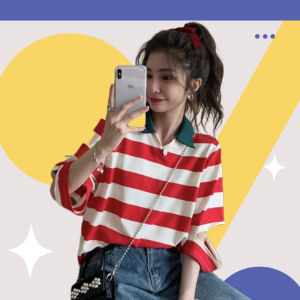 QJshop น่ารักมากกก ใส่เเล้วชิคๆใสๆแบบสาวเกาหลี เสื้อคอวีลูกไม้ เเขนจั๊มคือเริสค่ะซิส สวมใส่สบายสุดๆไม่ร้อนเลยน๊าา