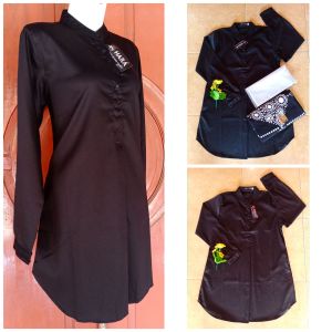 Blus Hara Katun Twil Tebal tidak nerawang Adem dipakai