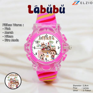Jam Tangan Lampu Anak Perempuan / Laki-laki Karakter Labubu Cartoon Baru Model Terbaru