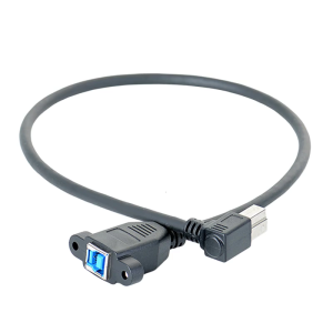USB3.0 Loại B 90 Độ đế gắn bảng cáp cho Bộ chuyển đổi USB3.0 Nam Để USB3.0 Nữ Cho Máy quét in Thiết Bị Công Nghiệp