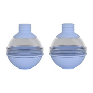 2pcs Round Ice Cubes Molds with Funnel Lid for Freezers Silicone Ice Ball Maker For Cocktails And Beverages