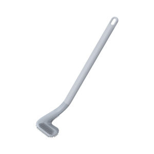 JustLiving 1PC Oilet Brush Golf Design Cleaner with Long Handle Soft Rubber Bathroom Cleaning Scrub Tools Self-cleaning Silicone Wall Mounted Toilet Brush Artifact - No-dead Corner Cleaning Toilet