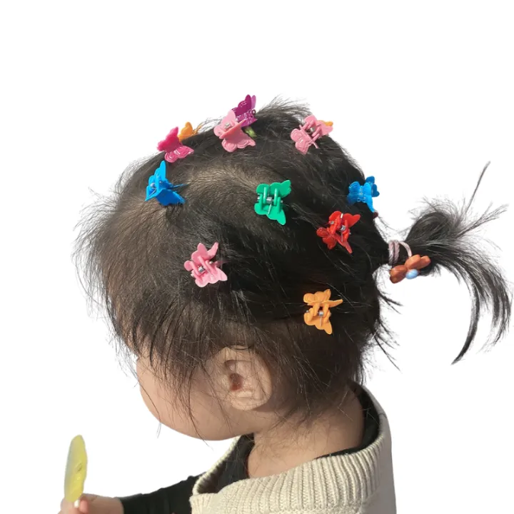 20/50pcs Butterfly Hair Clips Mini Hair Claws Kids Hairpin