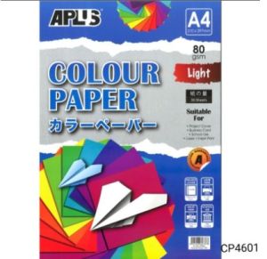 Aplus A4 80gsm Colour Paper Light/ Dark/ Cyber Assorted 30 Sheets