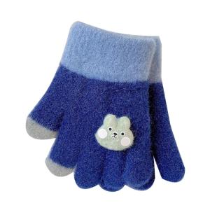 0-3Years Baby Hand Gloves Thicken Mittens for Kids Cute Cartoon Gloves Boys Girls Winter Thick Warmer Knitted Mittens