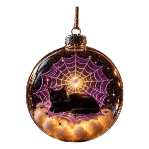 YUONG Glowing Halloween Hanging Ball Ornaments Plastic Luminous Hanging Ball Creative Transparent Ghost Pendant Ball Halloween Party