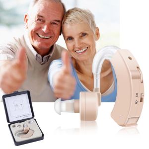 Super Mini Hearing Aid Ear Sound Amplifier Adjustable Tone Hearing Aids Portable Ear Hearing Amplifier for the Deaf Elderly