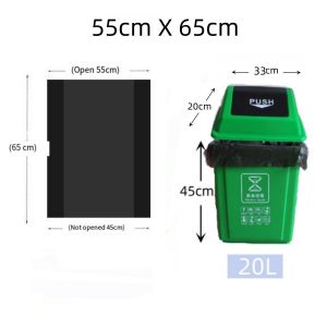 Garbage bags / Trash bags 100pcs sizes Small Medium Large XL XXL atbp (Heavy duty bin liner organizer makapal)