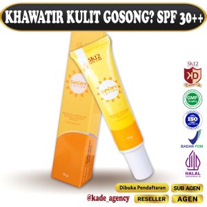 SUNSCREEN SR12 SPF 50+ / TABIR SURYA MELINDUNGI KULIT DARI SINAR UVA & UV B / PERAWATAN KULIT BELANG