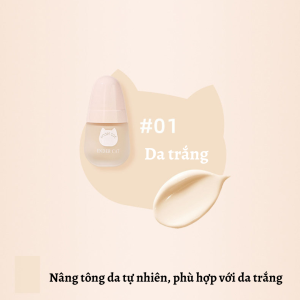 Kem Nền ENDER CAT Dạng Lỏng Mịn Nhẹ Che Khuyết Điểm Kiềm Dầu Chống Nước 30ml