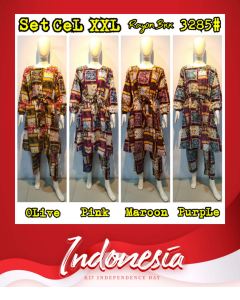SeteLan Set Rayon Busui LD110cm Terbaru Kekinian Allsize Fit L to XXL 3285#