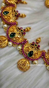 Haseenas Matte Finishing Laxmy Coin Design Haram