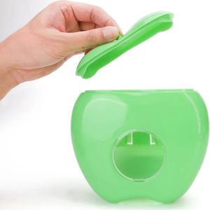 Wall Mounted Cling Film Cover Cling Bag Organizer Apple Shape Fresh Keeping Storage Box Wrap Holder