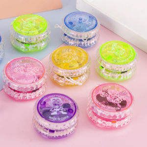Led Flashing Yo-yo Cross-border Children Luminous Yo-yo Plastic with Clutch Cable Yoyo Ball