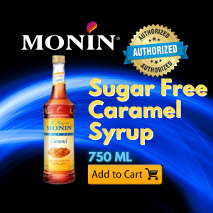 Monin Sugar-Free Caramel Syrup 700mL | Caramel Syrup for Coffee Latte Milk Tea & Desserts