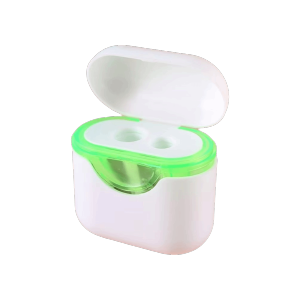 GIORGIONE STORE Bluetooth Earphone Design Double Hole Pencil Sharpener Portable Student Supplies Sharpener for Kids Sharpen Pencil Funny Manual Pencil Sharpener School Supplies