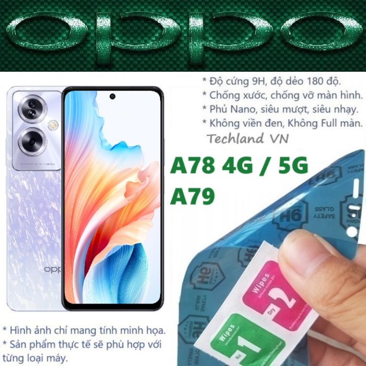 Cường Lực Phủ Nano Oppo A78 / A79 4G / 5G - Trong Suốt, Không Full Màn ...