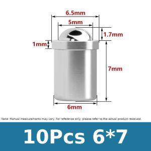 SQMETR 10Pcs 2-12mm Lò xo bi Thân máy mượt mà Thép không gỉ 304 Chốt định vị lò xo Gắn ép không ren Ty lực lò xo kiểu đẩy dành cho khuôn mẫu và dụng cụ định vị