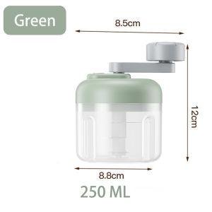 3 Speeds Kitchen Manual Garlic Chopper Hand Crank Press Crusher Vegetable Grinder Chili Onion Cutter Masher Multi-Function Kitchen Cooking Tools 100 ML / 250 ML-152c4c8b
