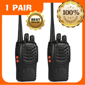 HT HandyTalky 888S Walkie talkie Komunikasi UHF Walky Talky Radio 2PCs