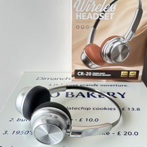 American Retro Metal Headphones Small Head Wireless Bluetooth 2025 New Universal Long Battery Life