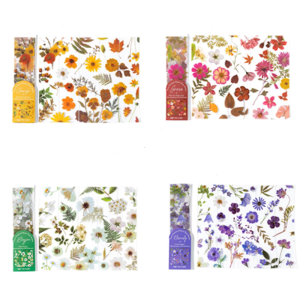 Handmade Natural Dry Leaf Bookmarks Dried Flower Leaf Bookmarks Clear PET Bookmarks Book Page Divider for Book Lover