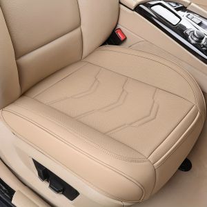Front Car Seat Cover With Storage Pocket Leather Seat Protector Waterproof Anti-Slip Mat Suitable for Most Vehicles