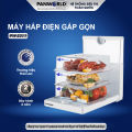 Máy Hấp Điện Gấp Gọn, Máy Hấp Thức Ăn Đa Năng Panworld PW-2311 thương hiệu Thái Lan Panworld. 