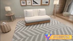 Folding Sofa Scandinavian Japanese Sofa Bed Living Room Multifunctional Dual-use With Storage Fabric Sofa Sets. Available in stock