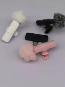 (HD1)Clip-on wireless microphone designed for educators with a Type C connection compatible with PCs smartphones and computers.  Mikrofon Tanpa Wayar Klip-On untuk Pendidik Sambungan Jenis C Sesuai untuk PC Telefon Pintar dan Komputer
