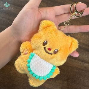 Liplasting พวงกุญแจตุ๊กตาน้องหมีเนยขนนุ่มนิ่มมีหลายแบบพวงกุญแจเปนสีทองรหัส Butter Bears