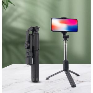 Tripod điện thoại gậy tự sướng 3 chân bluetooth gậy livestream có đèn led mini trợ sáng tiện lợi - Happy Life 4U