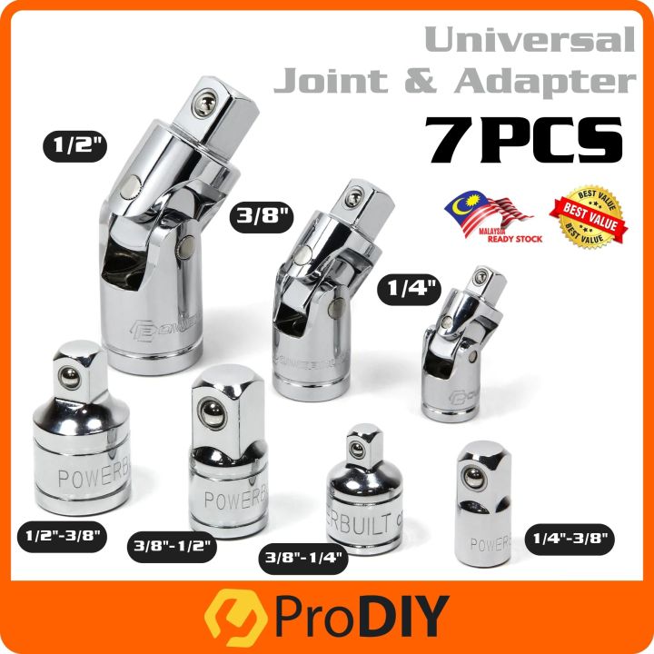 7 PIECES Universal Joint Adapter Set 1/4