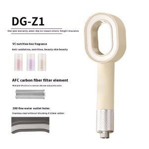No Leaves Shower Head Dechlorination Shower Beauty Skin Shower Head High Pressure