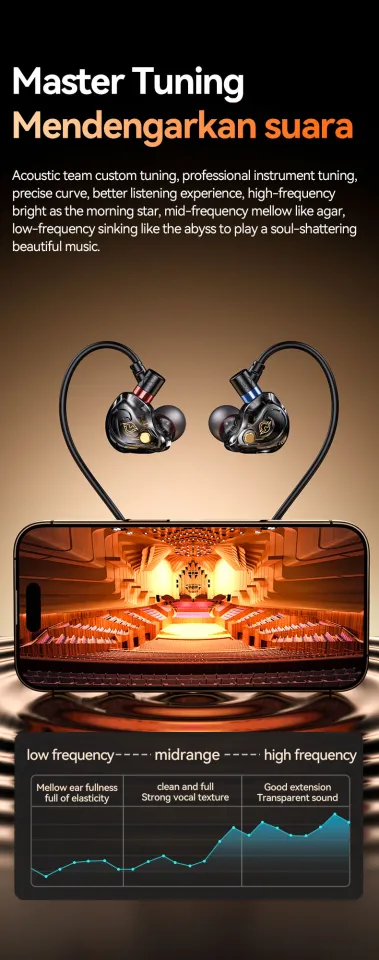 NEWMSNR Cinema-Quality 8D Bass Earphones With Super HD Microphone