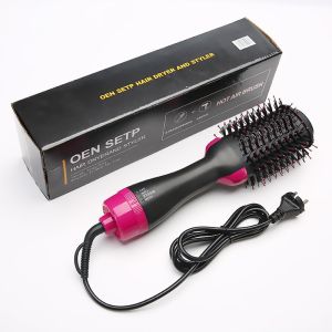 [JB READY STOCK] 3in1 Hair dryer Hot Air Brush Comb Dryer Hair Curler negative ion hot air dryer curly hair straight hair style Hair comb