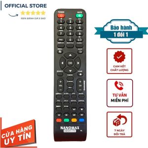 Điều khiển tivi Nanomax Smart TV LED/LCD Hàng chuẩn sịn - Mới 100% tặng kèm pin remote nanomax TV LCD