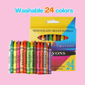 6/8/12/24 Colors Crayons Colorful Drawing Pencils Kit Drawing kids Art Oil Painting Sticks Set Drawing Pen Thin Stick Crayon