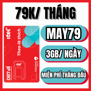Sim 4G 5G Vinaphone Itel MAY79 Tặng 3GB/Ngày Tốc Độ Cao Xài Tháng Đầu Không Nạp Từ Tháng Thứ 2 Chỉ 79K/Tháng | FREESHIP - CHƯA KÍCH HOẠT