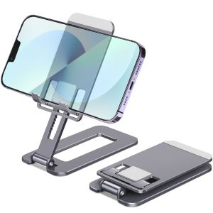 Giá đỡ điện thoại gấp gọn điều chỉnh độ cao thiết kế đẹp H12 hợp kim nhôm