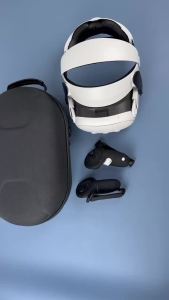 VR Elite Head Strap with Ice Silk Face Pad & Replacement Facial Interface Bracket Compatible with Meta Quest 2 Accessories