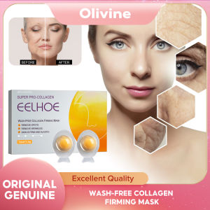 EELHOE Egg Sleeping Mask Acne Treatment Dark Spot Dot Remove Face Care Anti-Wrinkle Collagen Skin Firming Whitening Cosmetics Moisturizing Smear Women Beauty Sleep Mask Facial Egg 3.5g*7pcs White Overnight